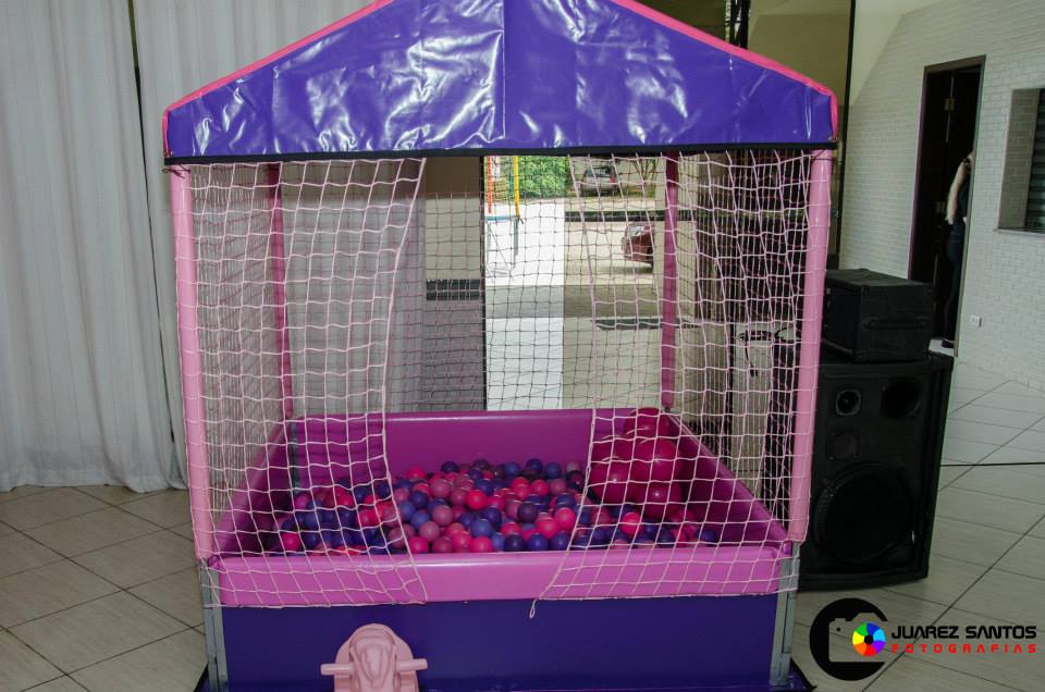 Piscina de Bolinhas Rosa/Lilas