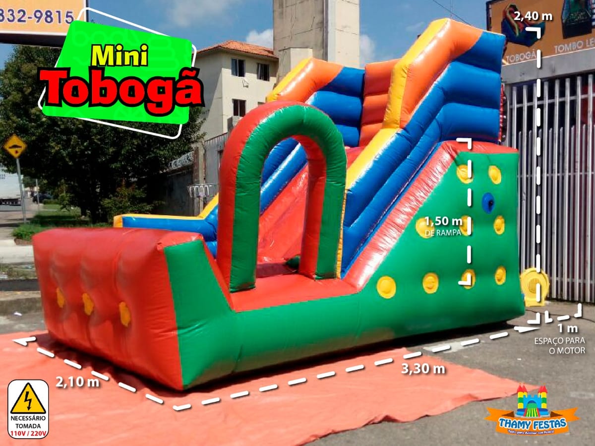 Mini Tobogã inflável