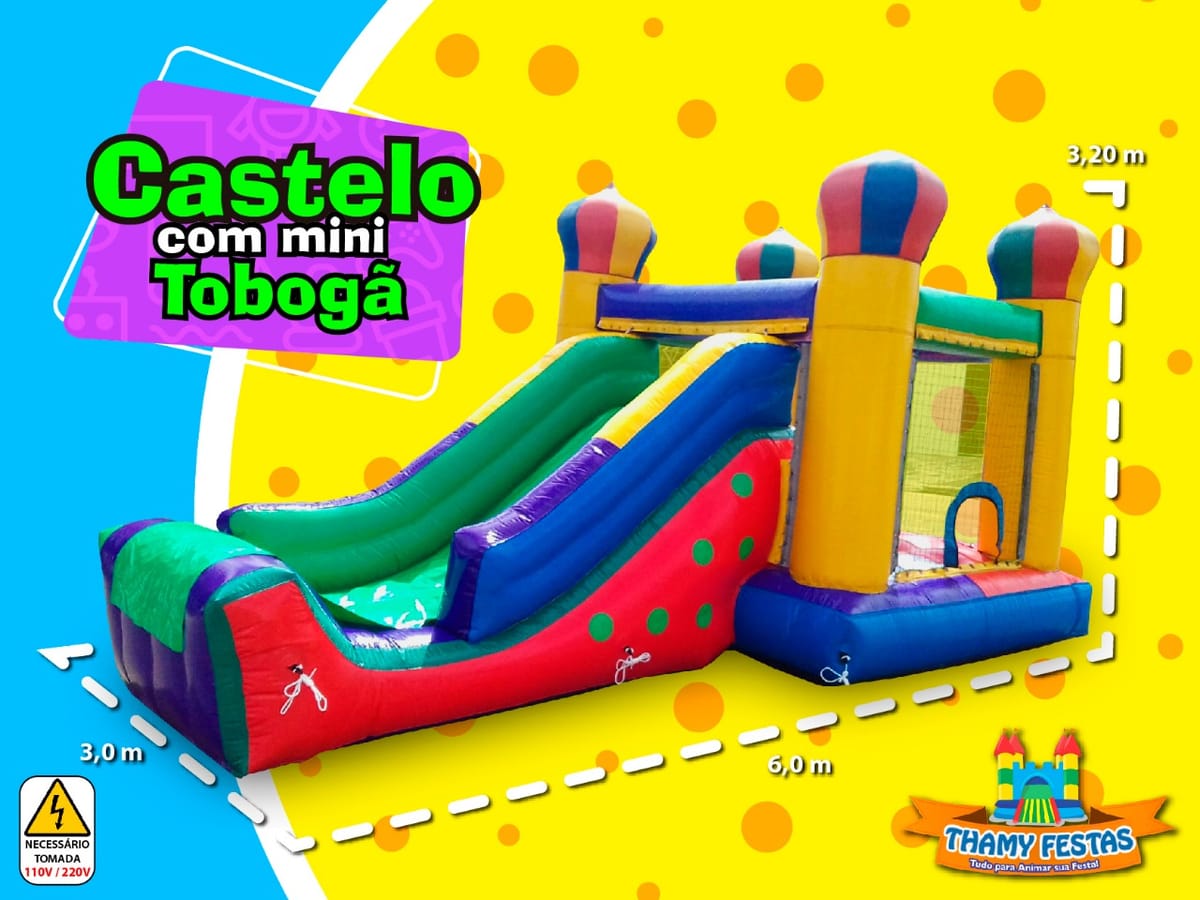 Castelo com Mini Tobogã