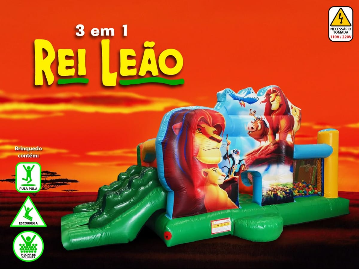 Combo 3 em 1 Rei Leão