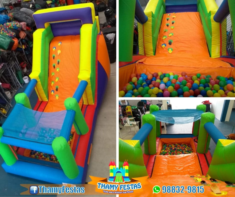 Tobogã Premium c/ Piscina de Bolinhas