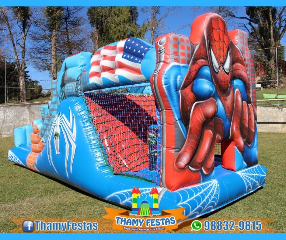 Tobogã Homem Aranha com escalada